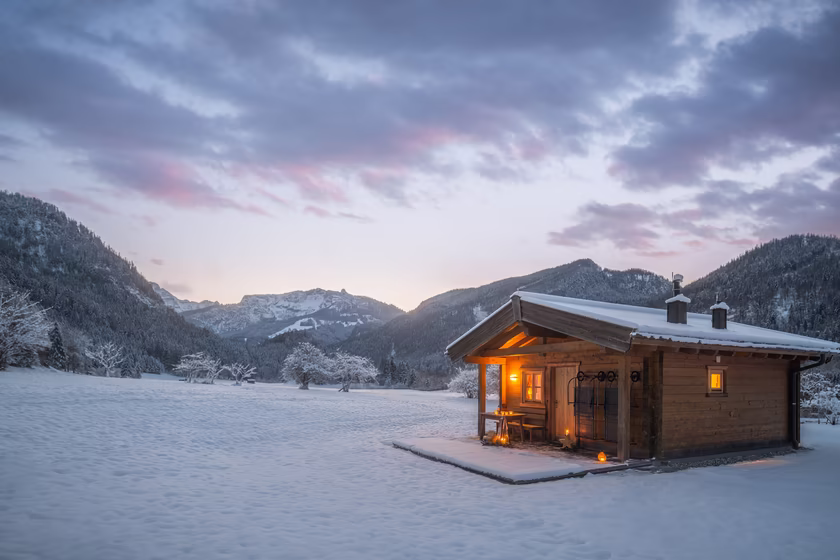 Naturstadl im Winter