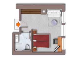 Skizze Zimmer Economy PLUS