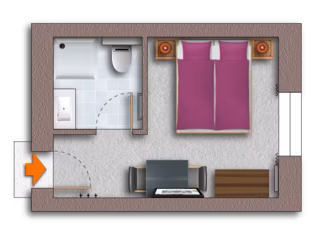 Grundriss Zimmer Economy