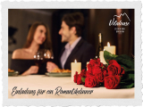 Einladung für ein Romantikdinner